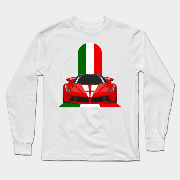 FERRARI Long Sleeve T-Shirt by HSDESIGNS